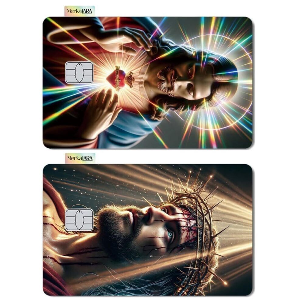 2216 2 Units Holographic Credit Card Skin – 3M Material Debit Card Sticker